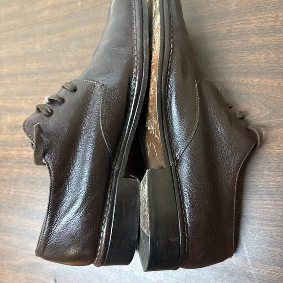 John varvatos Italian leather men’s shoes size 10.5 dress shoes brown leather main image 4
